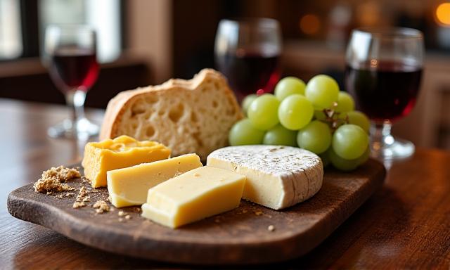 An Evening with Italian Cheeses tasting event.