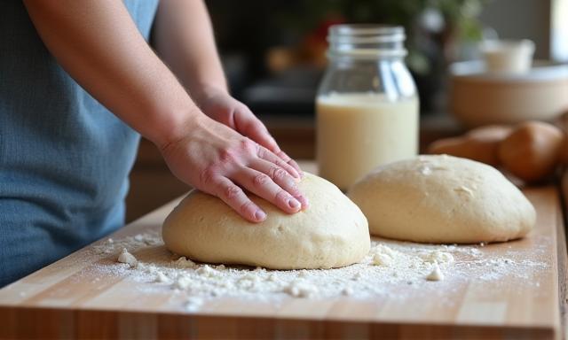 Sourdough Baking Workshop in progress.
